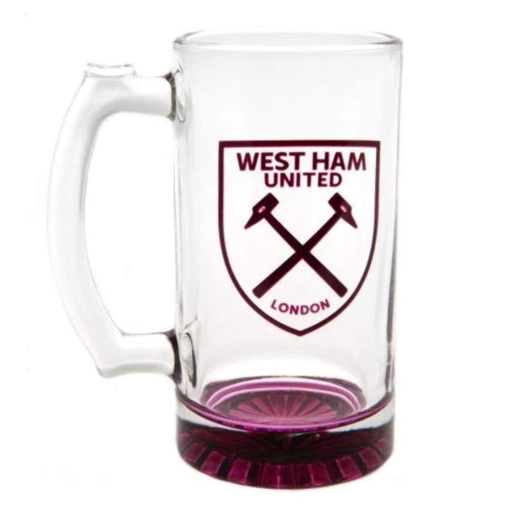 west ham united fc stein pint glass